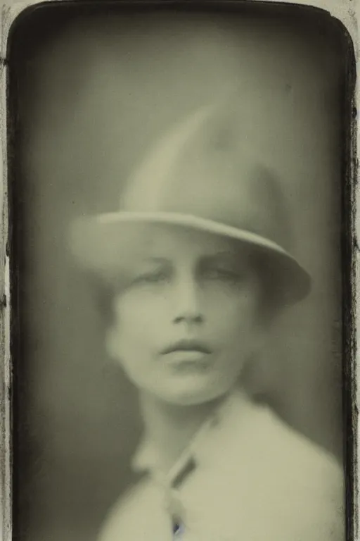 Prompt: a wet plate photograph, portrait of a sasquash