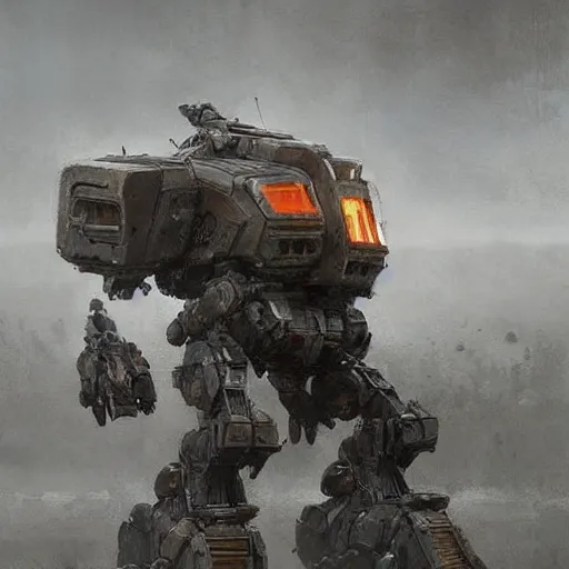 Image similar to fierce organic four legged mech, highly detailed, complex rendering, dramatic lighting, artstation, art by jakub rozalski