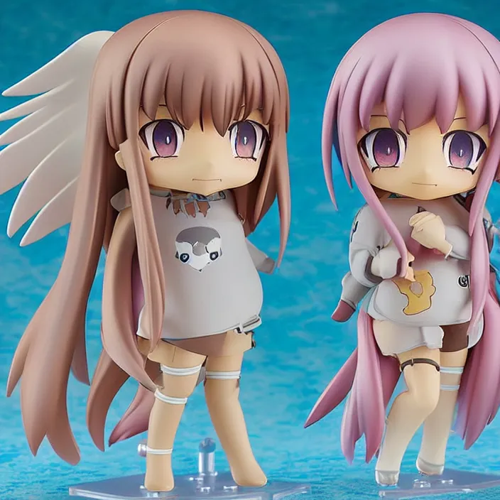 Prompt: snugglepot and cuddlepie, an anime nendoroid of snugglepot and cuddlepie, figurine, detailed product photo