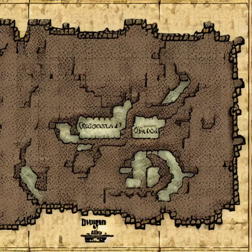 Prompt: dungeon map by dysonlogos, high resolution