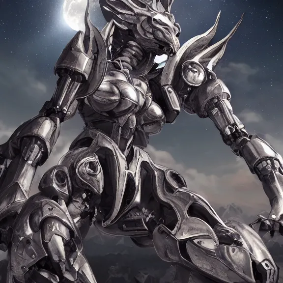 Prompt: giant stunning goddess shot, beautiful hot anthropomorphic robot mecha female dragon larger than the planet, gently caressing earth, looming over earth in space, detailed silver armor, epic proportions, epic scale, highly detailed digital art, furry art, macro art, giantess, macro, furaffinity, deviantart, 8k 3D realism