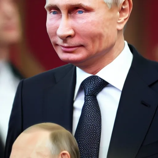 Prompt: putin with a mohawk