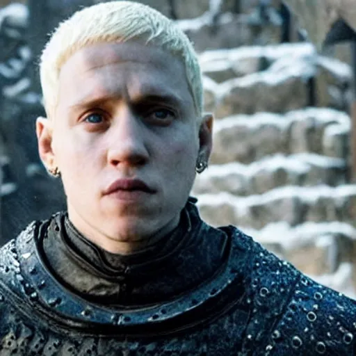 Image similar to still of slim shady in game of thrones