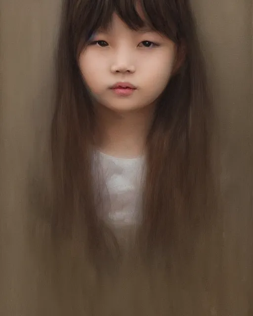 Prompt: a portrait of a beautiful girl by WangJie li