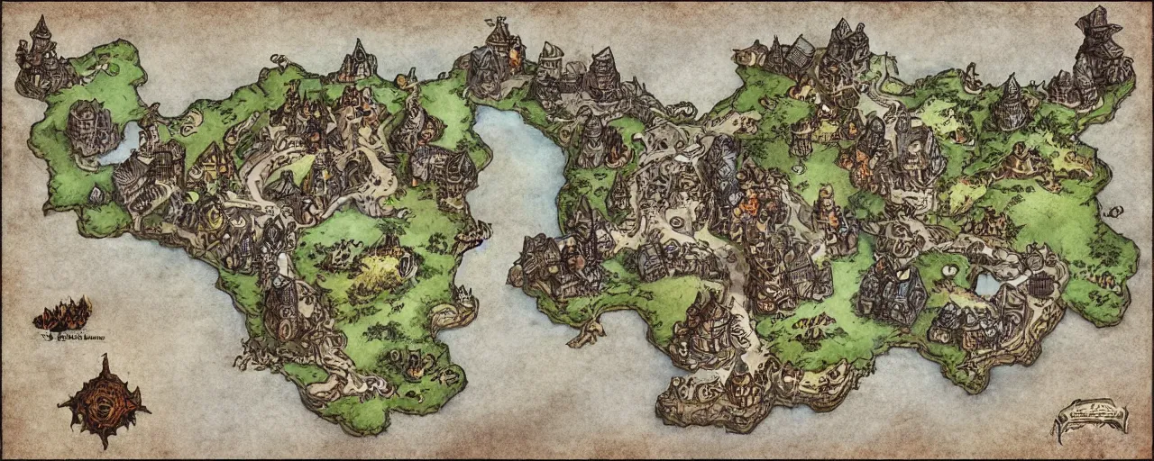 Image similar to d&d fantasy dungeon map