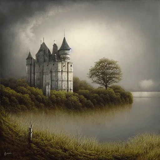 Image similar to castle in clouds by lee madgwick