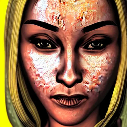 Image similar to close up of a woman in GTA San Andreas, PlayStation 2 graphics, low quality 3D model