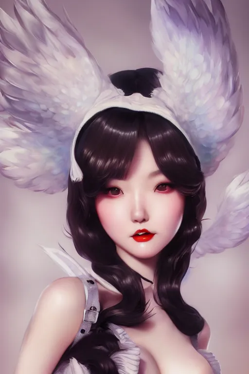 Image similar to a pin up and beautiful fashion and dreamlke japan girl, charming, art by artgerm & jeehyung lee & wlop, hyperdetailed, 8 k realistic, symmetrical, frostbite 3 engine, cryengine, dof, trending on artstation, digital art,