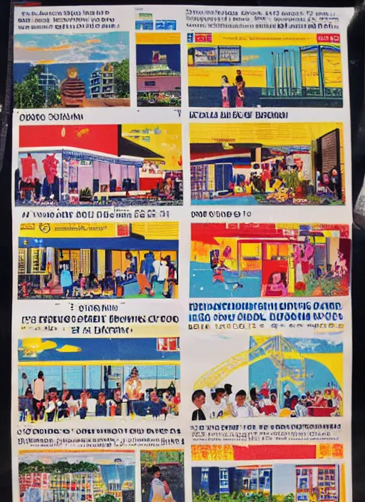 Prompt: 1 9 9 0 s singaporean public education poster for neighbourhoods