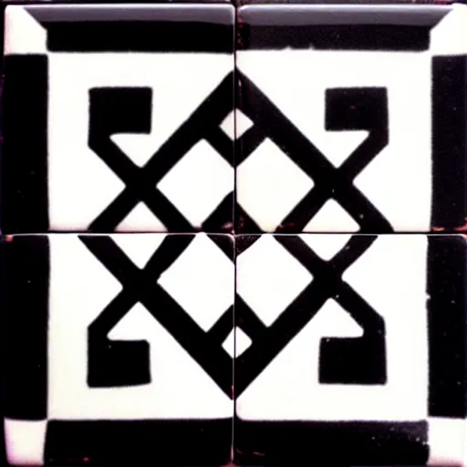 Prompt: a fancy square tile