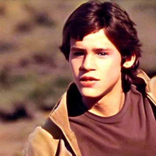 Prompt: a film still of teenage abel in star wars 1 9 7 7, realistic, photorealistic