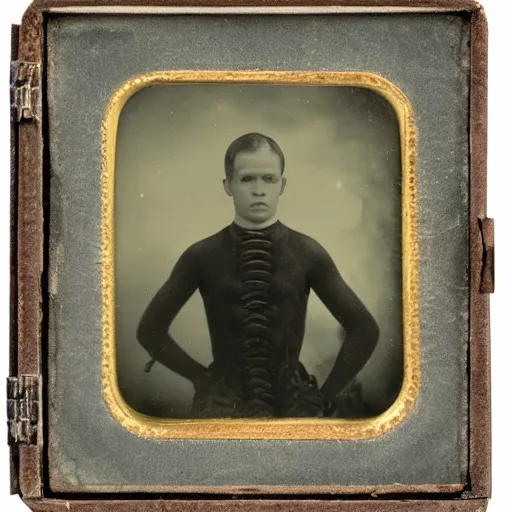 Image similar to tintype photo, bottom of the ocean, spider