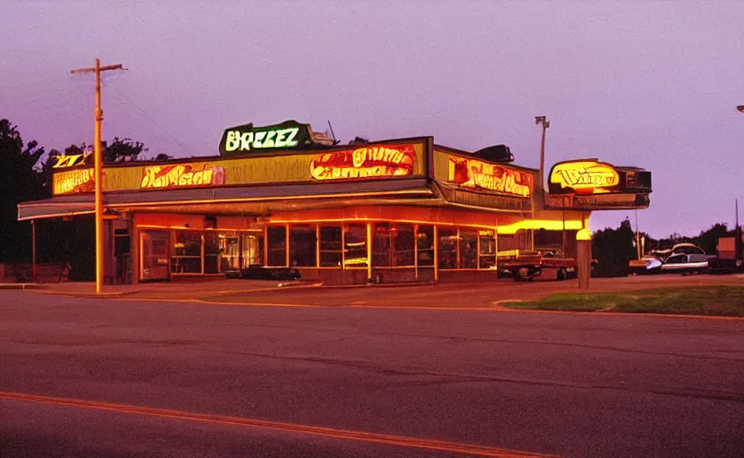 Image similar to breezewood, in 1 9 9 5, y 2 k cybercore, low - light photography, still from a ridley scott movie