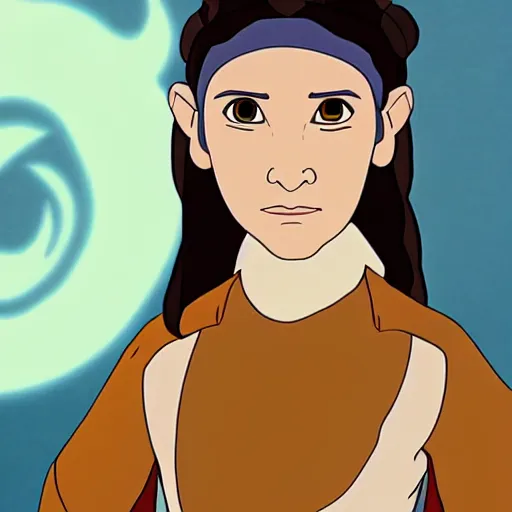 Image similar to Carrie Fisher in Avatar: the last airbender, designed by Bryan Konietzko