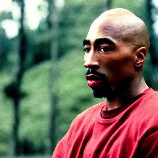 Image similar to a photograph of tupac shakur in twin peaks (1990)