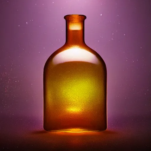 Image similar to a magical bottle, octane render, 4k, beautiful, cinematic