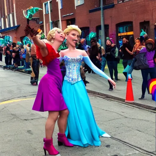 Image similar to elsa at lesbian pride