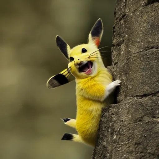 Image similar to pika screaming, not pikachu, no pikachu