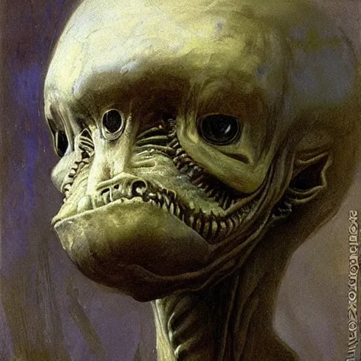 Image similar to alien by ilya repin