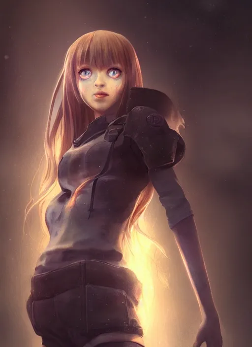 Image similar to detailed still of holo from spice and wolf in fallout, wolfgirl, detailed realistic face, digital art, by charlie bowater, by magali villeneuve, gorgeous lighting, unreal engine, movie composition