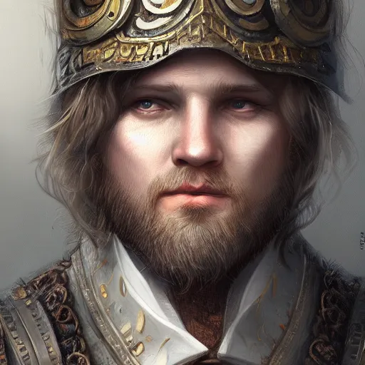 Prompt: Leif GW Persson, closeup, D&D, fantasy, intricate, elegant, highly detailed, digital painting, artstation, concept art, matte, sharp focus, illustration