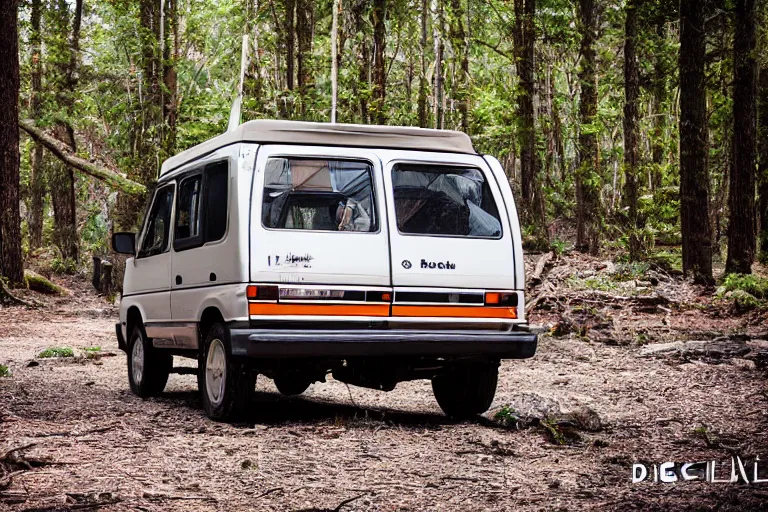 Image similar to 1990 Delica L300, (Sony a7R IV, symmetric balance, polarizing filter, Photolab, Lightroom, 4K, Dolby Vision, Photography Award)