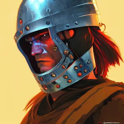 Image similar to cyberpunk viking helmet mask warrior goddess robot ninja fantasy, art gta 5 cover, official fanart behance hd artstation by jesper ejsing, by rhads, makoto shinkai and lois van baarle, ilya kuvshinov, ossdraws