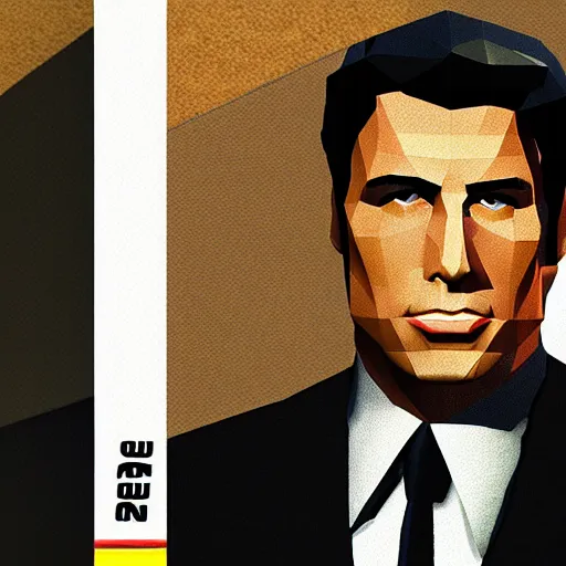 Image similar to low poly john travolta in goldeneye 64 cover art