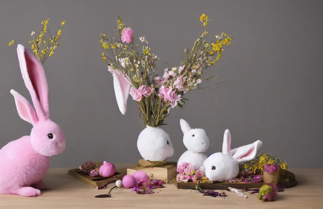 John Lewis & Partners Decorative Easter Straw Rabbit, Natural