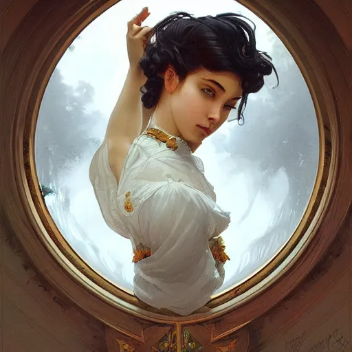 Image similar to portrait of pushkin! intricate, elegant, highly detailed, vision of holy perfection! smile, digital painting, artstation, concept art, smooth, sharp focus, illustration, art by artgerm and greg rutkowski and alphonse mucha