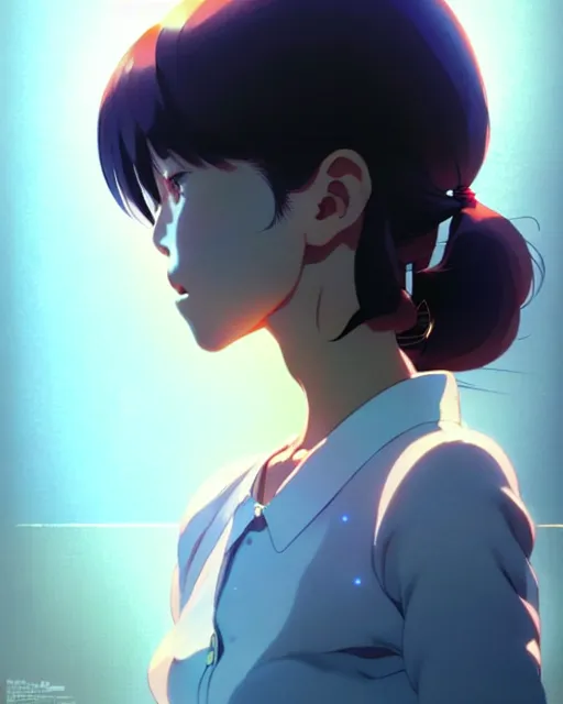 Image similar to beautiful! portrait of the popular girl, by katsuhiro otomo, yoshitaka amano, nico tanigawa, artgerm, greg rutkowski makoto shinkai takashi takeuchi studio ghibli, akihiko yoshida rendered with intense 3 d effect.