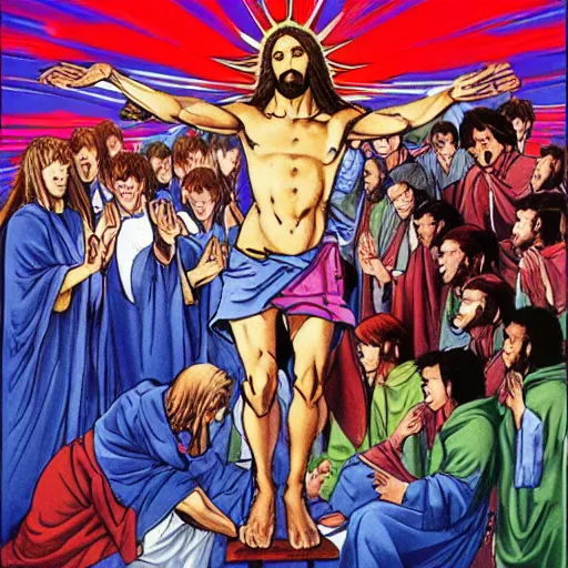 Prompt: jesus christ superstar by, yoshiyuki tomino