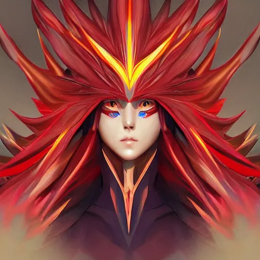 Prompt: blaziken, beautiful, detailed symmetrical close up portrait, intricate complexity, in the style of artgerm and ilya kuvshinov, magic the gathering art