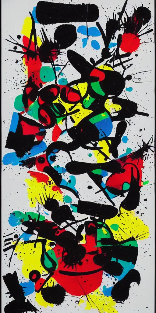 Prompt: minimalistic graffiti masterpiece, black background, psychedelic therapy, artwork by joan miro, trending on ArtStation, ink splatters, pen lines, incredible detail, creative, positive energy, happy, unique, negative space, face, artgerm