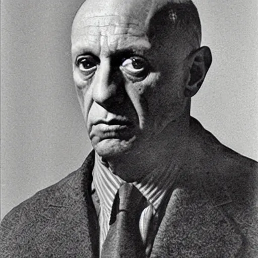 Prompt: self-portrait of Picasso
