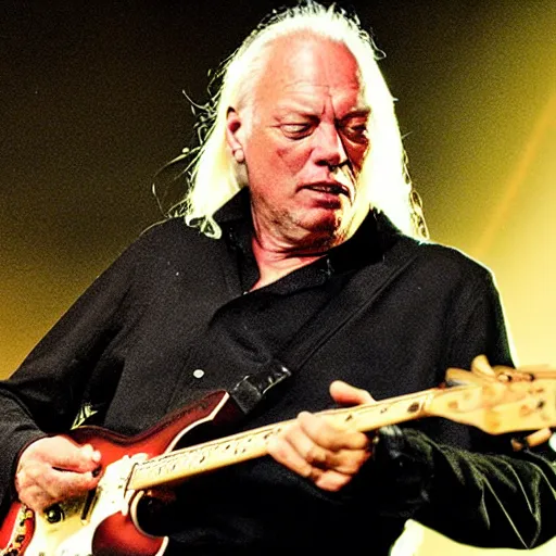 Prompt: David Gilmour, professional photograph
