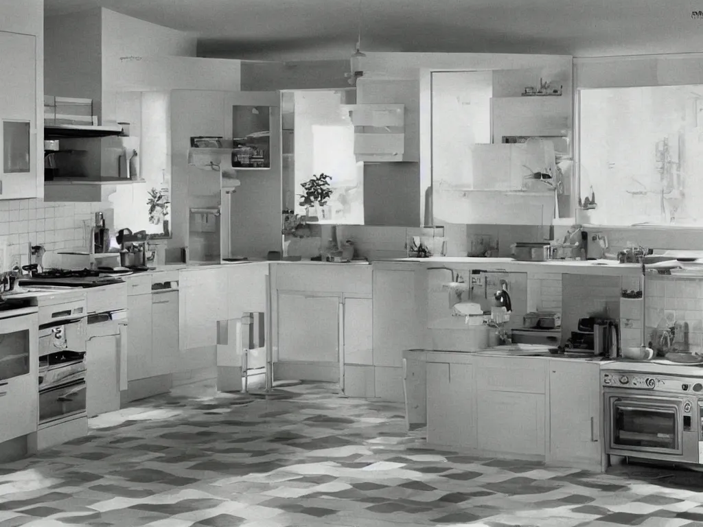 Image similar to 1 9 7 0 kitchen ultrarealistic photography