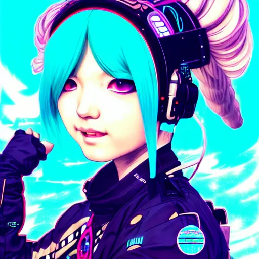 Prompt: high quality high detail 3 / 4 portrait of a hatsune miku as diesel punk character in an futuristic world, techwear, tristan eaton, victo ngai, artgerm, rhads, ross draws, hyperrealism, intricate detailed, alphonse mucha, pastel colors, vintage, artstation