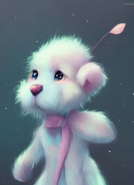 Image similar to adorable, brilliant, elegant, pastel texture, matte painting hyperpop cutest fuzzy furry portrait trending on pixiv