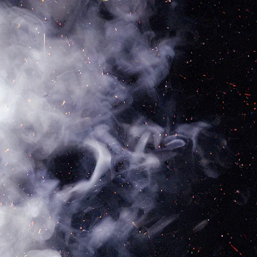 Image similar to Liminal space in outer space, smoke