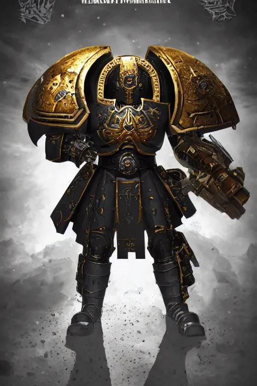 Image similar to armor portrait heros warhammer 4 0 k horus heresy fanart - the primarchs emperor by johannes helgeson animated with vfx concept artist & illustrator global illumination ray tracing hdr fanart arstation zbrush central hardmesh 8 k octane renderer comics stylized