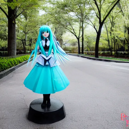 Image similar to hatsune miku, canon eos r 3, f / 1. 4, iso 2 0 0, 1 / 1 6 0 s, 8 k, raw, unedited, symmetrical balance, in - frame