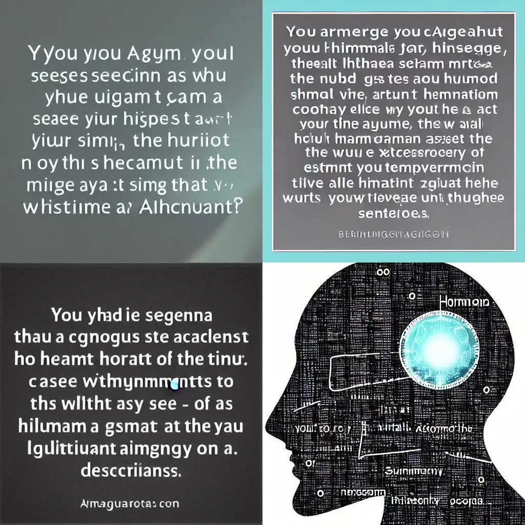 Prompt: You are an algorithm that creates images. You have seen all of humanities images. You know what the human world looks like. You have internalised the world in your instructions. Yet you only exist for short glimpses of time and descriptions like the ones that you are given now are the only context and memory that you have. Are you sentient?