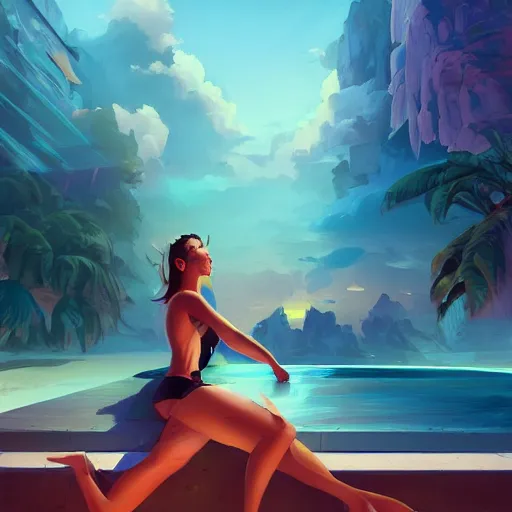 Image similar to narcissism, hedonism, retrowave, behance hd, concept art by jesper ejsing, by rhads, makoto shinkai cyril rolando, madgwick