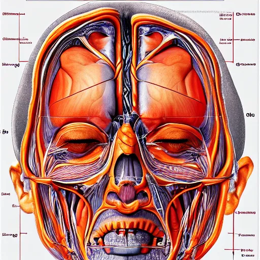 Image similar to cross section of a human. photography. 4 k. realistic. anatomy.