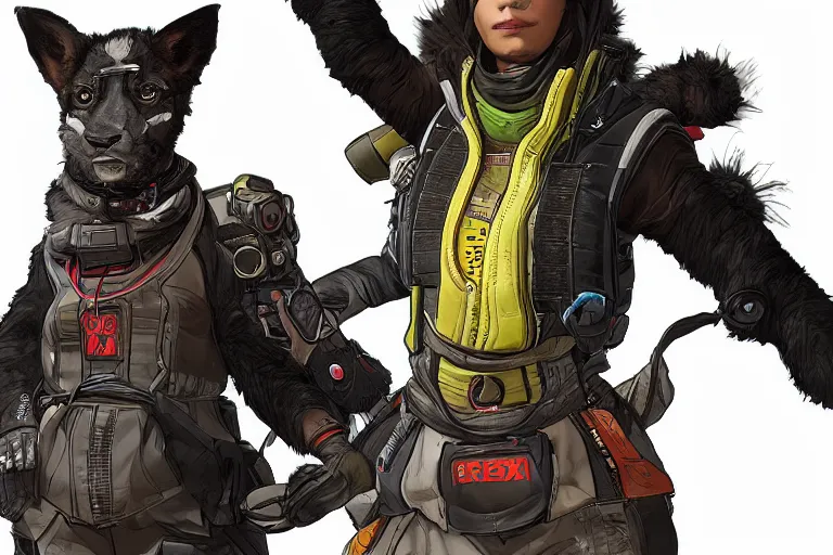 Image similar to portrait of an Apex Legends character By Emmanuel Lubezki