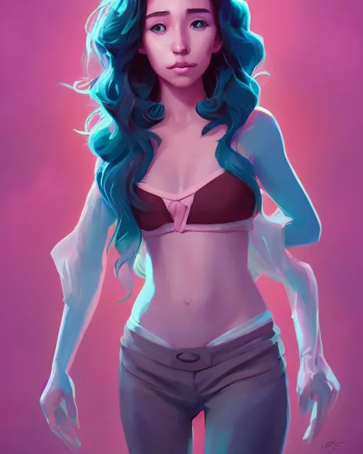 Image similar to a portrait of a beautiful full body Stella Maeve magic, art by lois van baarle and loish and ross tran and rossdraws and sam yang and samdoesarts and artgerm, digital art, highly detailed, intricate, sharp focus, Trending on Artstation HQ, deviantart, unreal engine 5, 4K UHD image