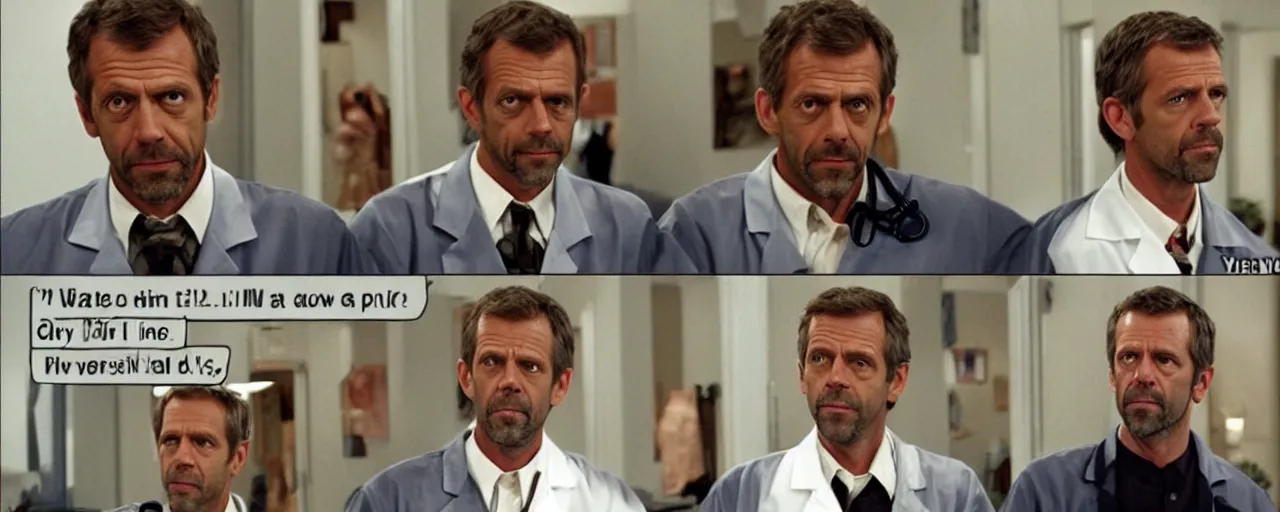 Image similar to dr. house being racist