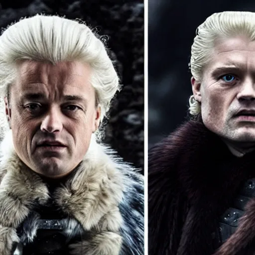 Image similar to geert wilders as the ice king in game of thrones