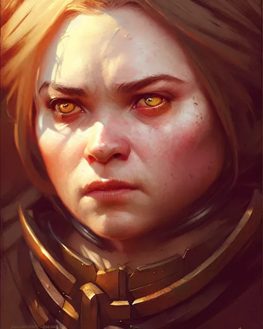 Image similar to a female dwarf chieftes | | realistic shaded, fine details, realistic shaded lighting poster by greg rutkowski, magali villeneuve, artgerm, jeremy lipkin and michael garmash and rob rey